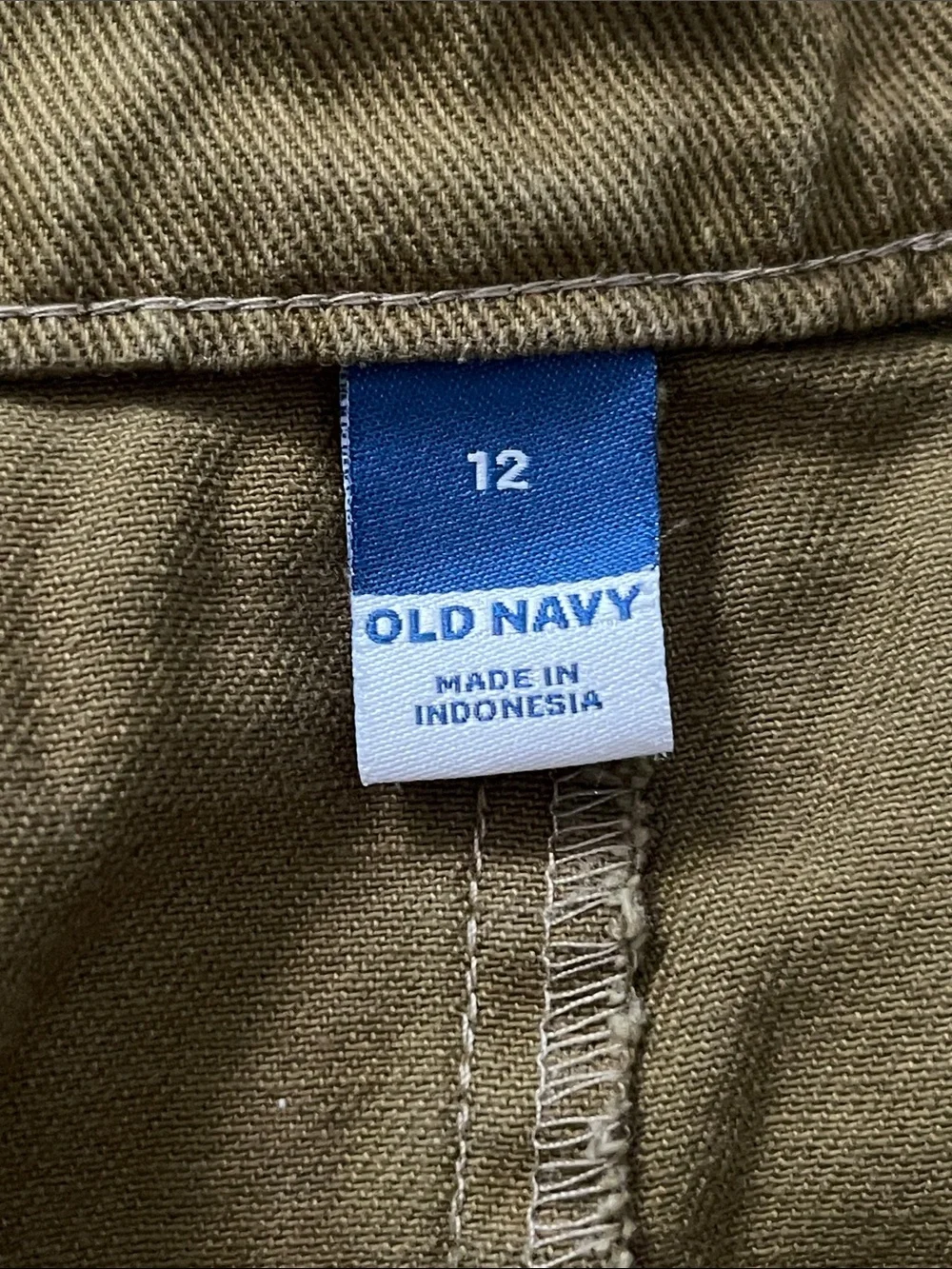 Old Navy Olive Utility Mini Skirt
